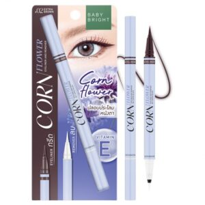 BABY BRIGHT CORNFLOWER EYELINER & REMOVER  02 EXTRA BROWN بيبي برايت محدد عيون بطرفين