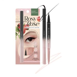 BABY BRIGHT ROSY ROSE EYELINER AND EYE LIGHTER  02 BRIDE PINK كحل عيون وملمع بيبي برايت