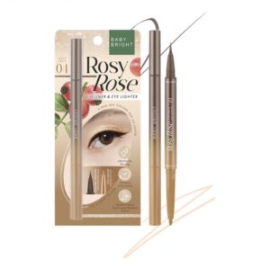BABY BRIGHT ROSY ROSE EYELINER AND EYE LIGHTER  04 GOLD PARTY كحل عيون وملمع بيبي برايت